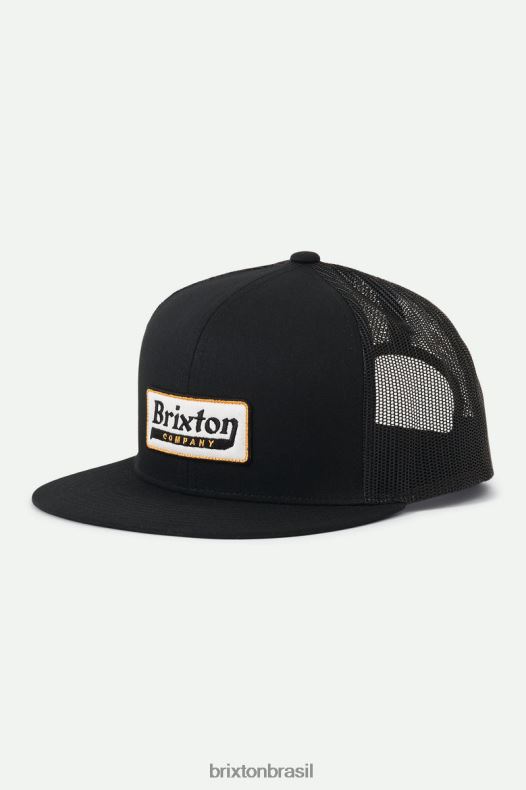 acessórios Brixton chapéu de caminhoneiro hp firme preto homens 2TDHFZ285