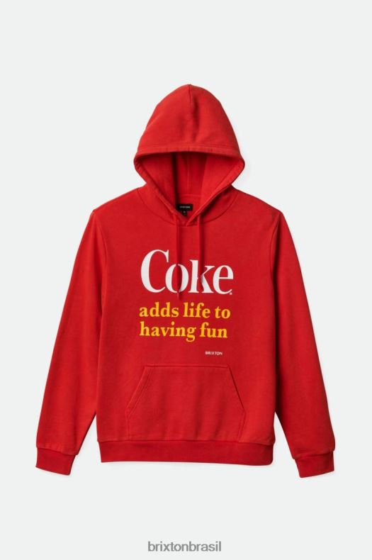 vestuário Brixton coca-cola se divertindo capô coca vermelha homens 2TDHFZ141